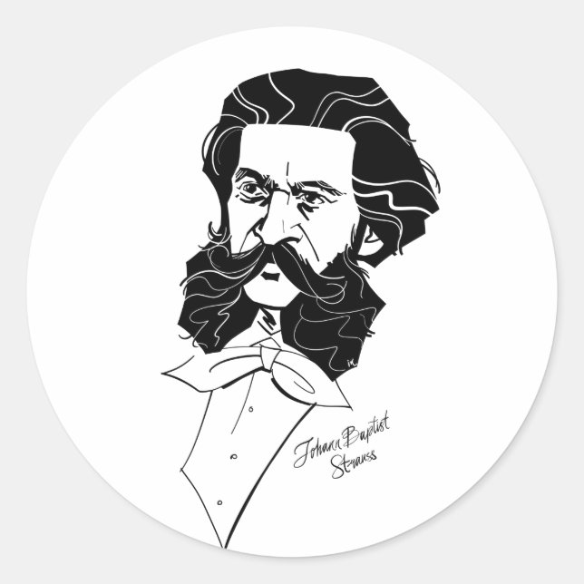 Adesivo Johann Strauss Jr. (Frente)