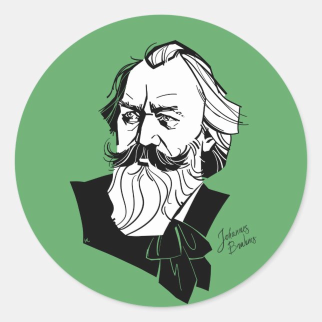 Adesivo Johannes Brahms (Frente)