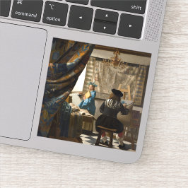 Adesivo Johannes Vermeer - A Alegoria da Pintura