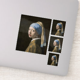 Adesivo Johannes Vermeer, Rapariga com um Ouriço