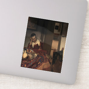 Adesivo Johannes Vermeer, Rapariga com um Ouriço