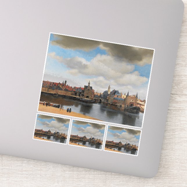 Adesivo Johannes Vermeer, van Deft, View of Delft (Detalhe)