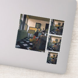 Adesivo Johannes Vermeer, van Delft, A lição de música