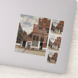 Adesivo Johannes Vermeer, Visão Das Casas Em Delft