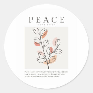 Adesivo John 14:27 Paz Eu saio com você