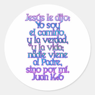 Adesivo John 14:6 espanhol