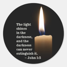 John 1:5 A luz brilha na escuridão
