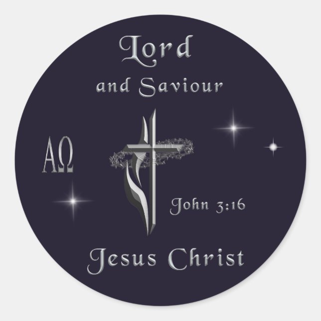 Adesivo John 3:16 (Frente)