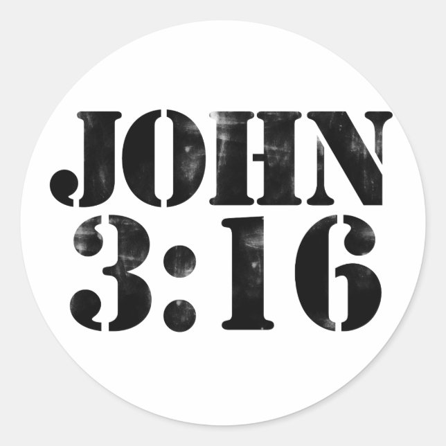 Adesivo John 3:16 (Frente)