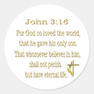 Adesivo John 3:16 itens