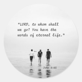 Adesivo John 6:68 LORD, a quem devemos ir? Bíblia Verso