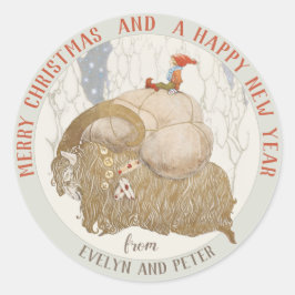 Adesivo John Bauer Christmas Yule cabra Julbocken CC1028