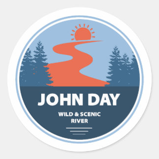 Adesivo John Day Wild e Scenic River Oregon