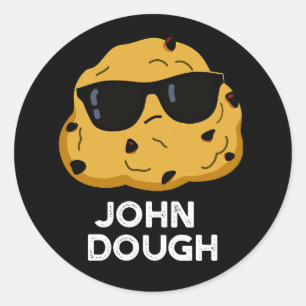 Adesivo John Dough Funny Baking Pun Dark BG