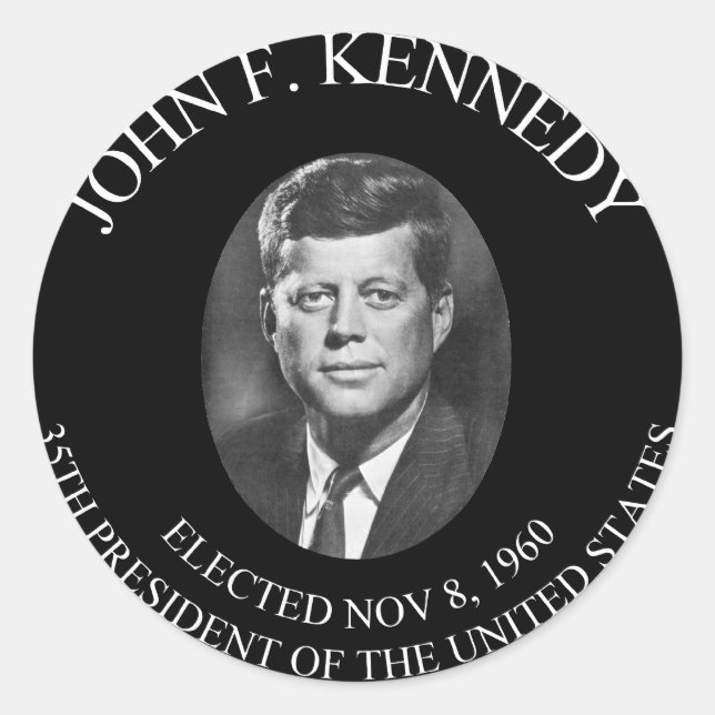ADESIVO JOHN F. KENNEDY MOEDA PRESIDENCIAL ............... (Frente)