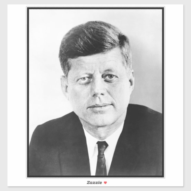 Adesivo John Jack Kennedy Casa Branca Presidencial dos EUA (Folha)