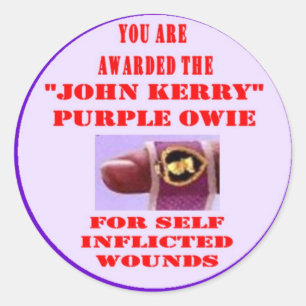 ADESIVO JOHN KERRY OWIE ROXO