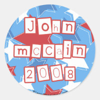 John Mcain Stickers
