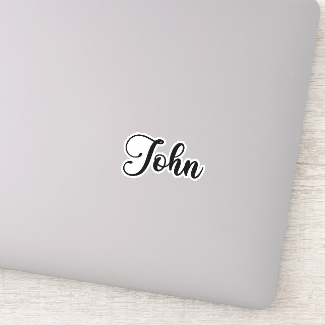 Adesivo John Name - Caligrafia manuscrita (Detalhe)
