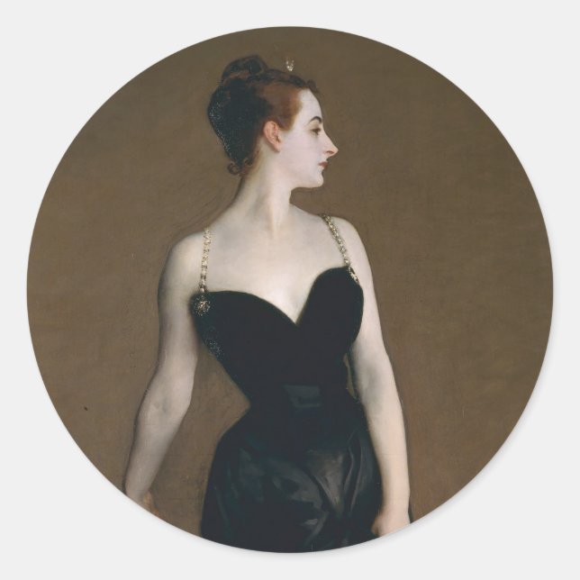 Adesivo John Singer Sargent Madame X Retrato Clássico (Frente)