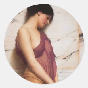 Adesivo John William Godward- a menina do pandeiro