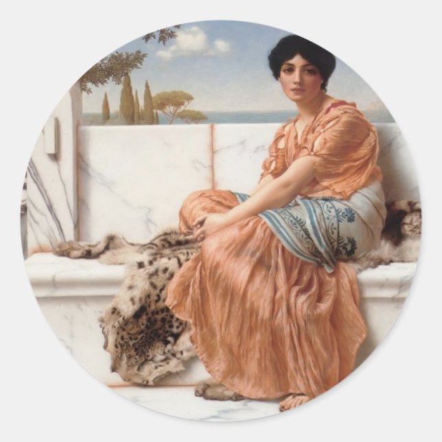 Adesivo John William Godward - Nos Dias de Sappho (Frente)
