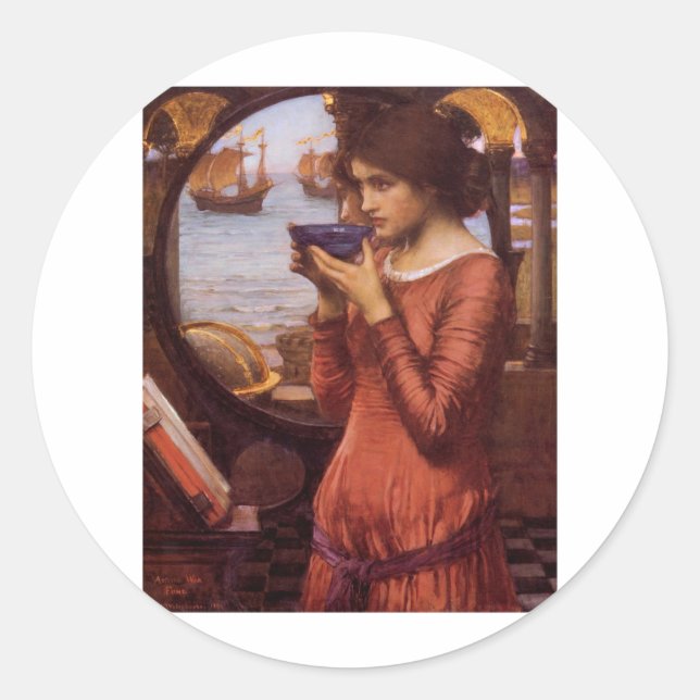 Adesivo John William Waterhouse - Destino (Frente)