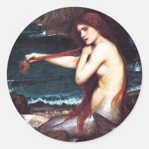Adesivo John William Waterhouse Mermaid Stickers