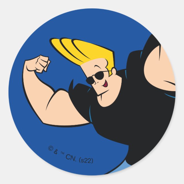 Adesivo Johnny Bravo Iconic Pose (Frente)