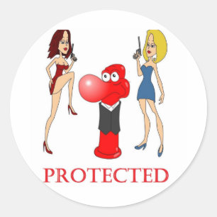 Adesivo Johnny Condom Protegido