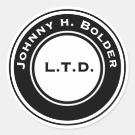Adesivo Johnny H. Bolder Round Sticker