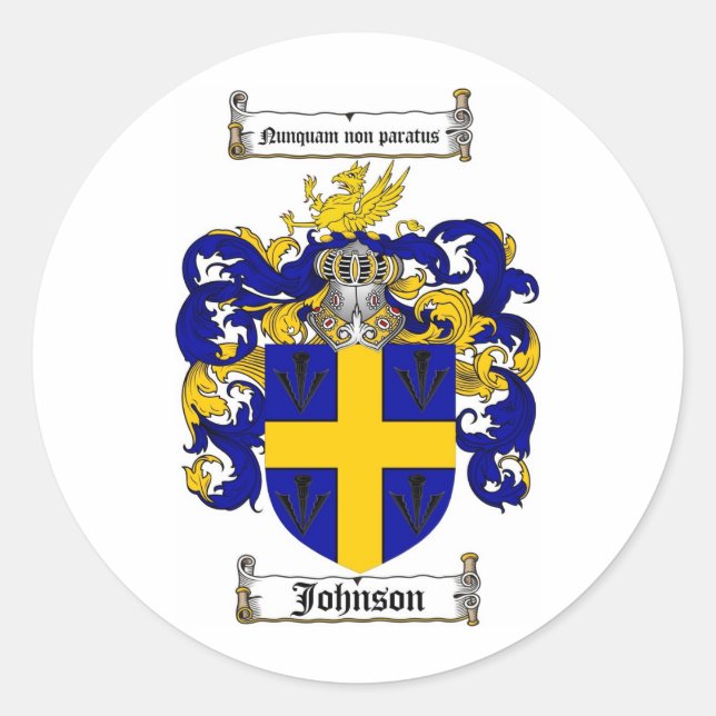 ADESIVO JOHNSON FAMILY CREST - JOHNSON CASACO DE ARMAS (Frente)
