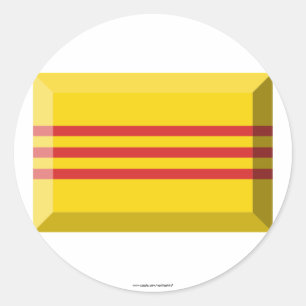 Adesivo Jóia da bandeira de Vietnam sul