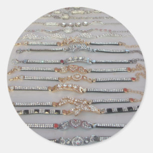 Adesivo Joias de Trabalho de arte de cadeia de diamantes d