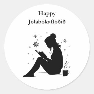 Adesivo Jolabokaflod - Inundação do Livro da Islândia