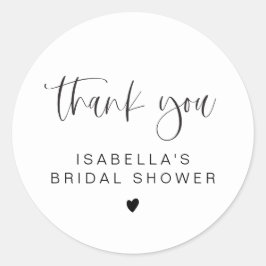 Adesivo JOLIE Agradecimento de Chá de Noiva Divertido Mode