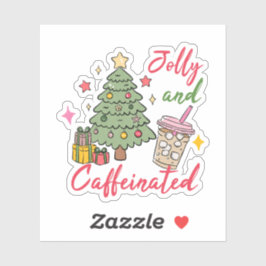 Adesivo Jolly and Caffeinated Holiday Stickers