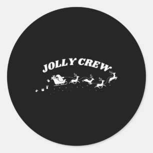 Adesivo Jolly Crew Engraçado Camisas de Natal Reinadores S