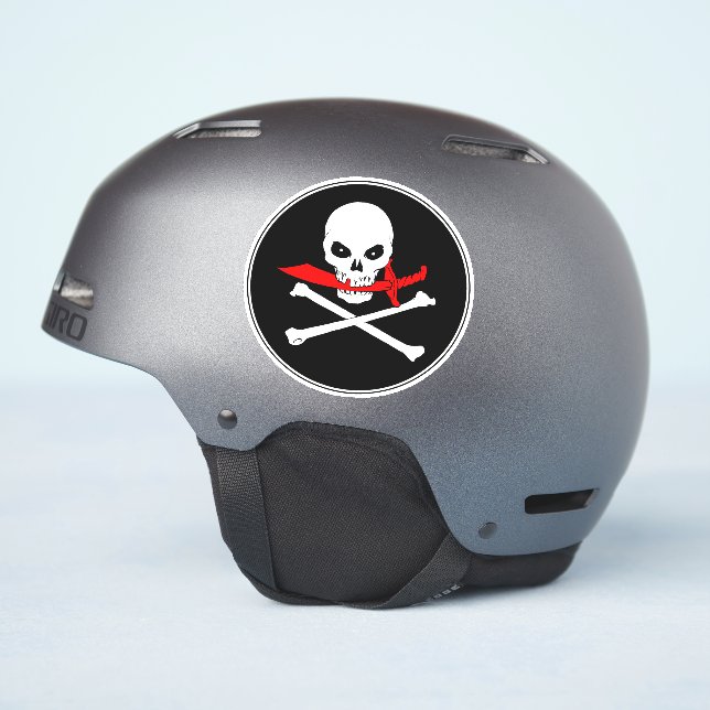 Adesivo Jolly Roger (chalé) vinil Stickers (Lado do capacete)