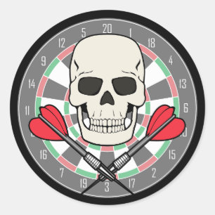 Adesivo Jolly Roger Dartboard Sticker