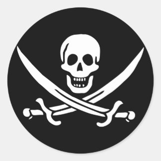 Adesivo Jolly Roger Pirate Flag Sticker