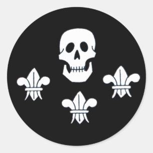 ADESIVO JOLLY ROGER SKULL E TRÊS MENTIRAS FLAG