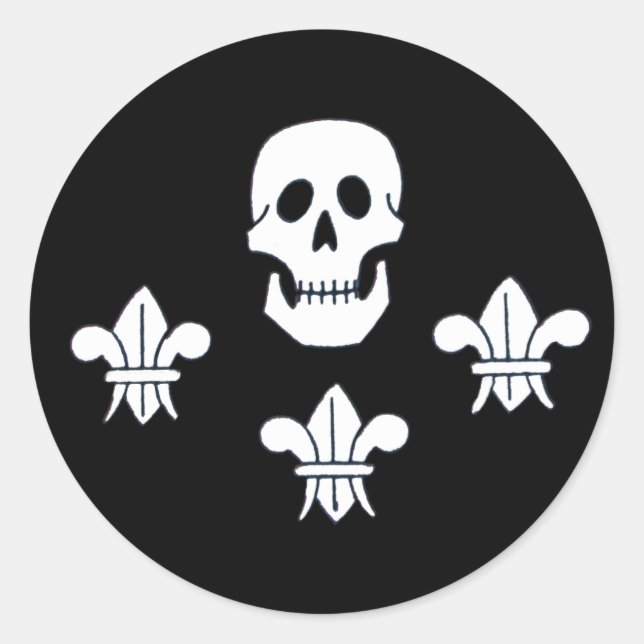 ADESIVO JOLLY ROGER SKULL E TRÊS MENTIRAS FLAG (Frente)