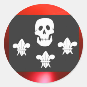 ADESIVO JOLLY ROGER SKULL E TRÊS MENTIRAS FLAG