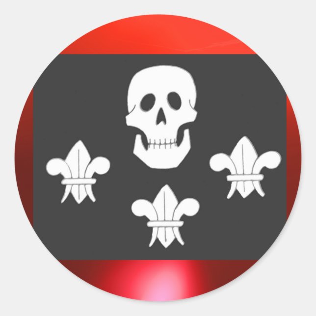 ADESIVO JOLLY ROGER SKULL E TRÊS MENTIRAS FLAG (Frente)