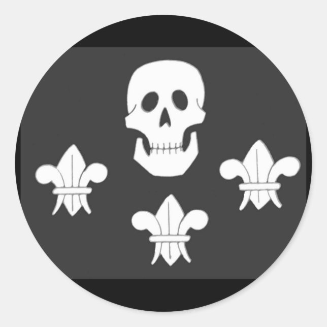 ADESIVO JOLLY ROGER SKULL E TRÊS MENTIRAS FLAG (Frente)