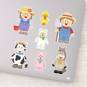 Adesivo JollyKins Barnyard Buddies (Conjunto de 7)