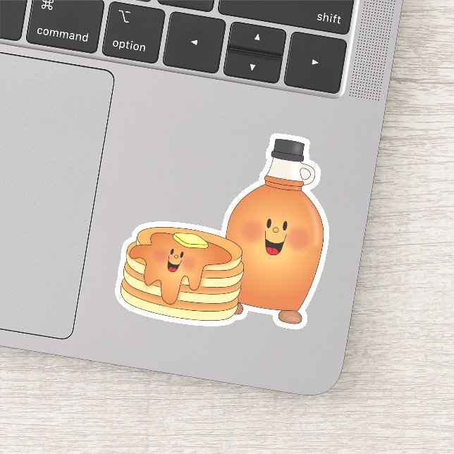 Adesivo JollyKins Pancakes E Xarope (Detalhe)