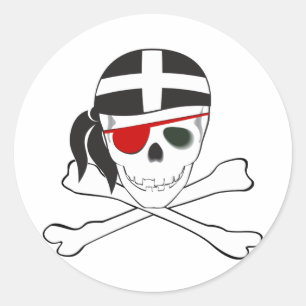 Adesivo JollyRoger que veste a bandeira Cornish