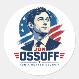Adesivo Jon Ossoff para Governador | Por uma Geórgia Melho